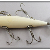 Pflueger All White Five Hook Neverfail Minnow With Monarch Props