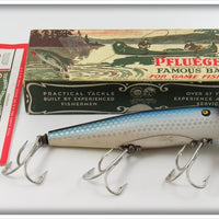 Vintage Pflueger Blue Mullet Scale Mustang Lure In Box 