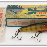 Vintage Pflueger Perch Palomine Lure In Pike Scale Box 