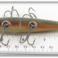 South Bend Green Cracked Back Panetella Minnow