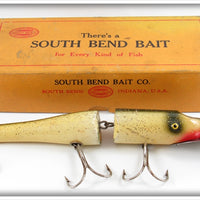 South Bend Silver Speckle Giant Jointed Pike Oreno In Box