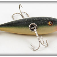 South Bend Green Cracked Back Underwater Minnow Lure