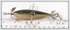 South Bend Green Cracked Back Underwater Minnow