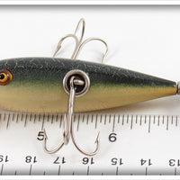 South Bend Green Cracked Back Underwater Minnow