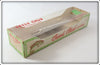 Creek Chub Fluorescent Green Jointed Pikie Empty Box 2600 FG Wood