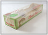 Creek Chub Fluorescent Green Jointed Pikie Empty Box 2600 FG Wood
