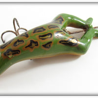 Vintage Heddon Meadow Frog Luny Frog Lure 3509BB