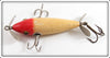 Heddon White & Red 100 Minnow With Stanley Props