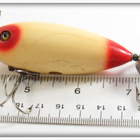 Heddon White & Red 260 Surface Minny 262