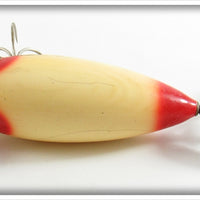 Heddon White & Red 260 Surface Minny 262