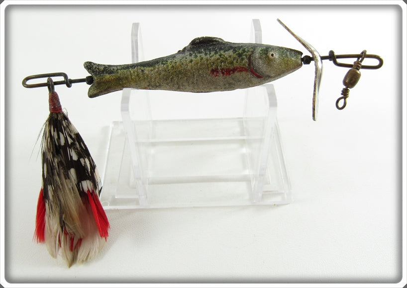 Vintage Pflueger Steelan Rubber Minnow Lure