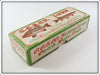 Creek Chub Nickel, White And Red Sinful Sal Empty box S-21