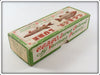 Creek Chub Nickel, White And Red Sinful Sal Empty box S-21