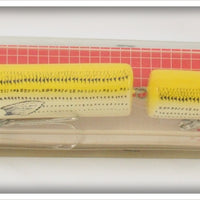 Vintage Creek Chub Yellow Croaker Giant Jointed Pikie Lure In Package
