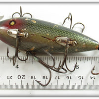 W. H. Hobbs Supply Co Green Scale Bon-Net Minnow In Box