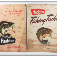 Vintage Heddon 1949 & 1952 Fishing Tackle Catalog Pair