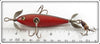 South Bend Red Black Shaded Back Min-Buck Minnow 943 SR