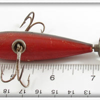 South Bend Red Black Shaded Back Min-Buck Minnow 943 SR