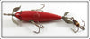 South Bend Red Black Shaded Back Min-Buck Minnow 943 SR