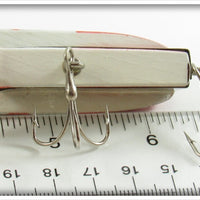 B. & J. Tackle Co White & Red With Scales Roller Flasher In Box