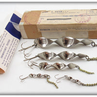 Vintage E. Vater Set Of 5 Twir Lures In Mailing Box 