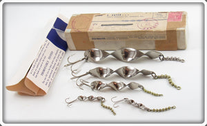 Vintage E. Vater Set Of 5 Twir Lures In Mailing Box 