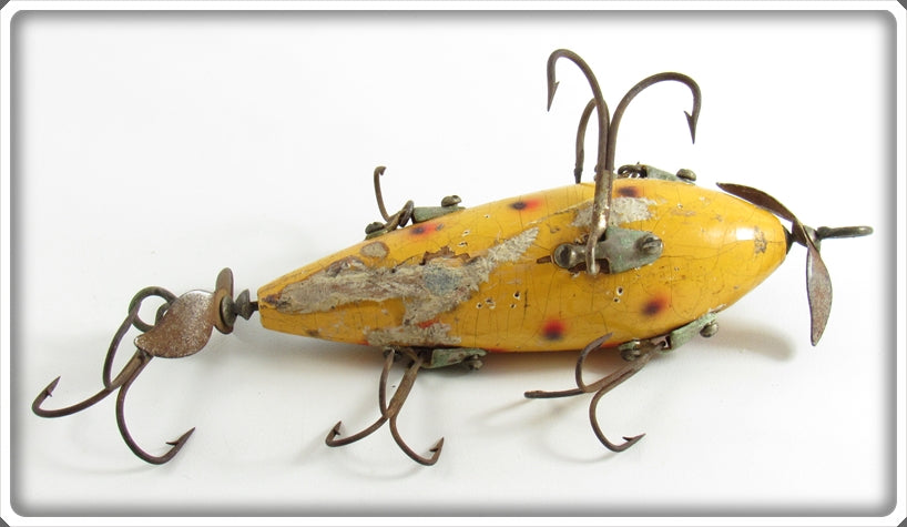 bon net fishing lure W. H. Hobbs Supply Co Yellow Spotted Bon-Net Minnow Lure For Sale