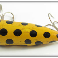 Biff Bait Company Yellow Black Spots Master Biff Plug