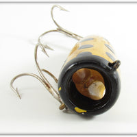 Biff Bait Company Yellow Black Spots Master Biff Plug