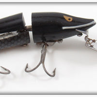 Vintage Heddon Black Scissor Tail 9830 XBW
