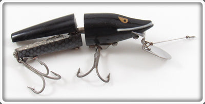 Vintage Heddon Black Scissor Tail 9830 XBW