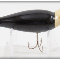 Vintage Strikemaster Black White Head Glider Lure