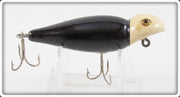 Vintage Strikemaster Black White Head Glider Lure