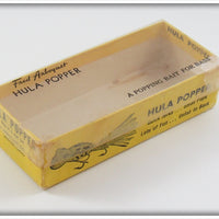 Arbogast Clear Ghost Red Head Black Snake Line 5/8 Ounce Hula Popper In Box