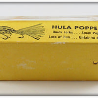 Arbogast Clear Ghost Red Head Black Snake Line 5/8 Ounce Hula Popper In Box