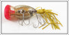 Arbogast Clear Ghost Red Head Black Snake Line 5/8 Ounce Hula Popper In Box
