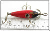 South Bend Red With Black Nose Midget Underwater Minnow 901 R