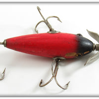 South Bend Red With Black Nose Midget Underwater Minnow 901 R