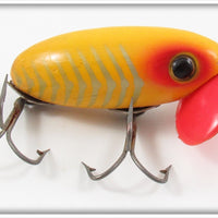 Arbogast Yellow Shore Wood Body Plastic Lip Peanut