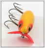 Arbogast Yellow Shore Wood Body Plastic Lip Peanut