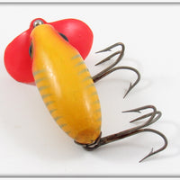 Arbogast Yellow Shore Wood Body Plastic Lip Peanut