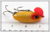 Arbogast Yellow Shore Wood Body Plastic Lip Peanut