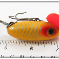 Arbogast Yellow Shore Wood Body Plastic Lip Peanut