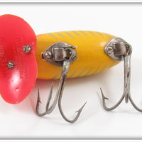 Arbogast Yellow Shore Wood Body Plastic Lip Peanut