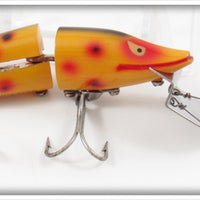 Vintage Heddon Spotted Orange Scissor Tail Lure 9830 SO