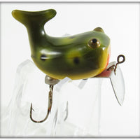 Vintage Heddon Frog Spot Topkick Paint Over Lure