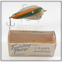 Watt Tackle Co Orange,Green, Blue, White & Red Twirling Twirp