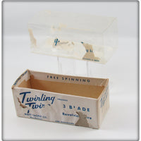 Watt Tackle Co Orange,Green, Blue, White & Red Twirling Twirp In Box