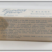 Watt Tackle Co Blue & White Twirling Twirp In Box