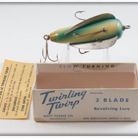 Vintage Watt Tackle Co Blue & White Twirling Twirp Lure